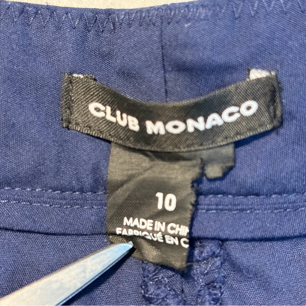 Club Monaco Navy Lace Diaz Aviator Shorts (10) - Picture 7 of 13